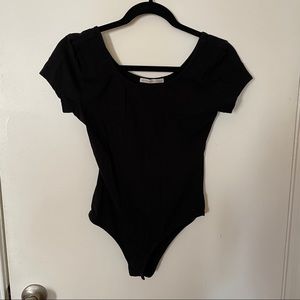 Black Short-sleeve Bodysuit
